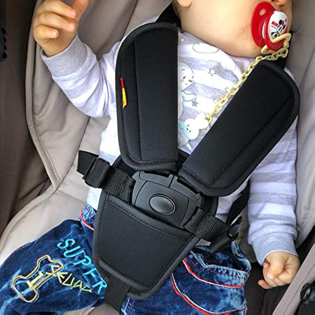 Universal Baby Stroller & Car Seat Strap Covers - 3 Piece Set