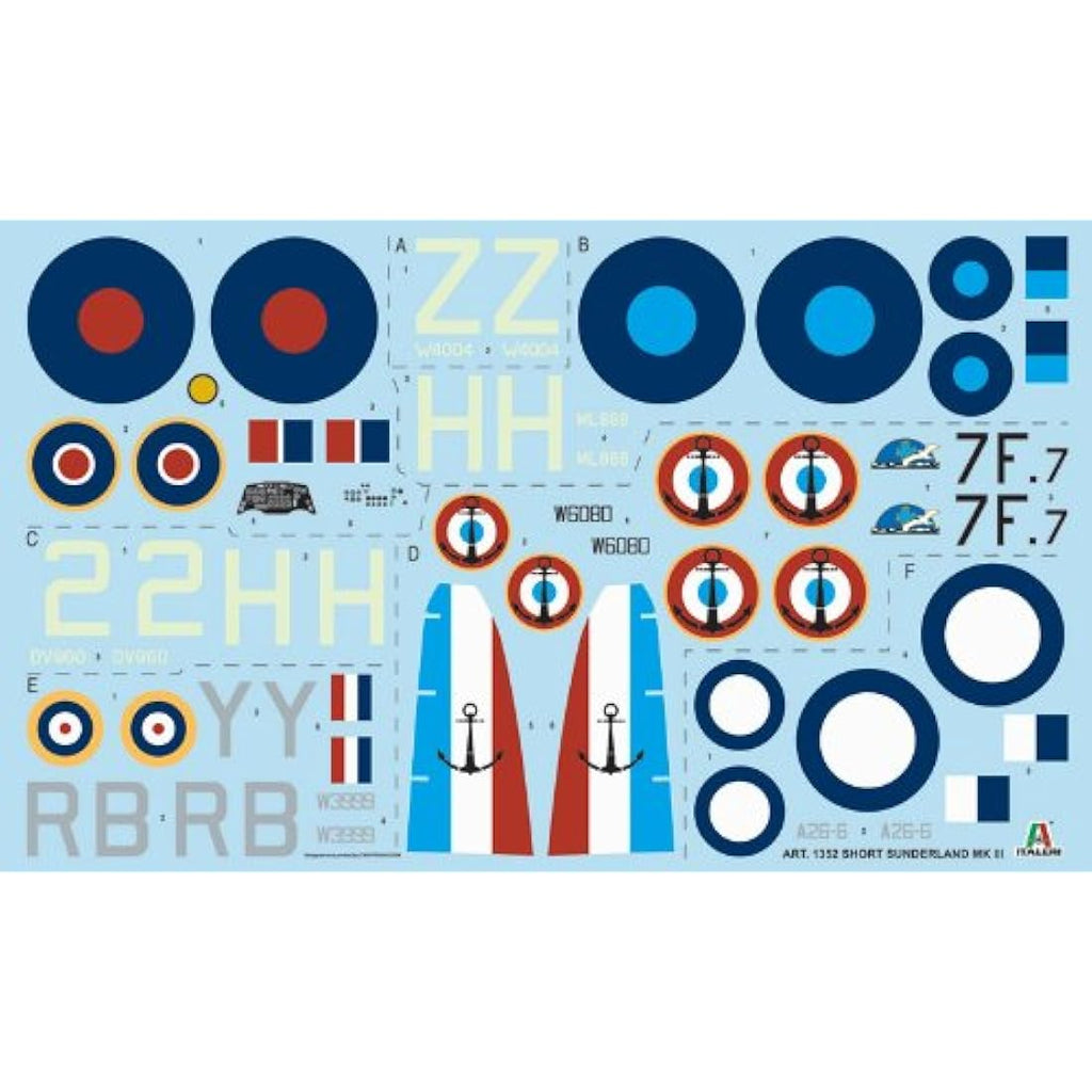 Italeri 1:72 RAF Sunderland Mk.III Plastic Model Kit – Aviation Hobby