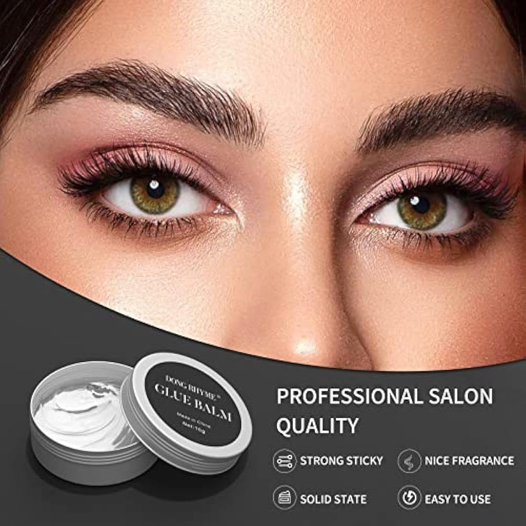 DONG RHYME Lash Lift Glue Balm – Nourishing Strong Adhesive for Brows, 15g