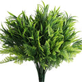 BELLE VOUS 6 Pack Artificial Faux Hanging Plants – Weatherproof Greenery