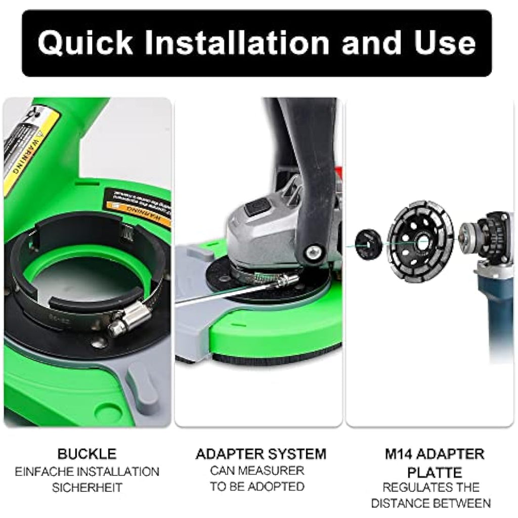 Diment Power 5" Angle Grinder Dust Shroud & Diamond Cup Wheel Kit