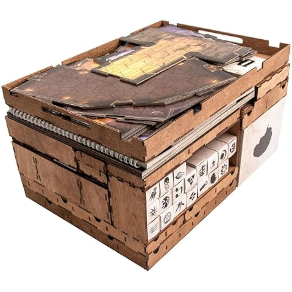 Smonex Wooden Gloomhaven Board Game Organizer and 4 Player Boards