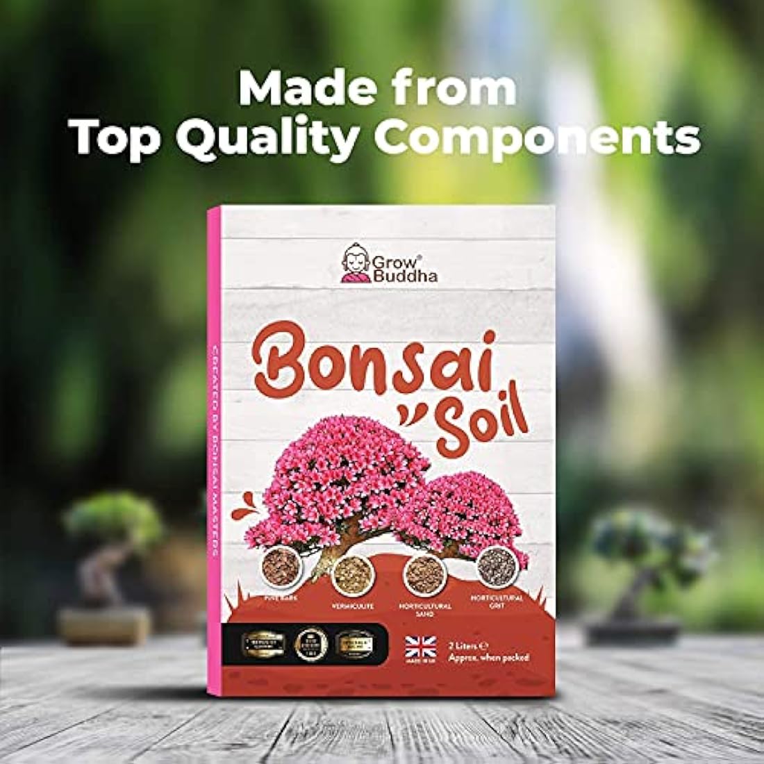 Grow Buddha Bonsai Soil - Premium Potting Mix for Drainage & Aeration