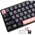 Night Sakura PBT Keycaps - 136 Set Cherry Profile Japanese Style