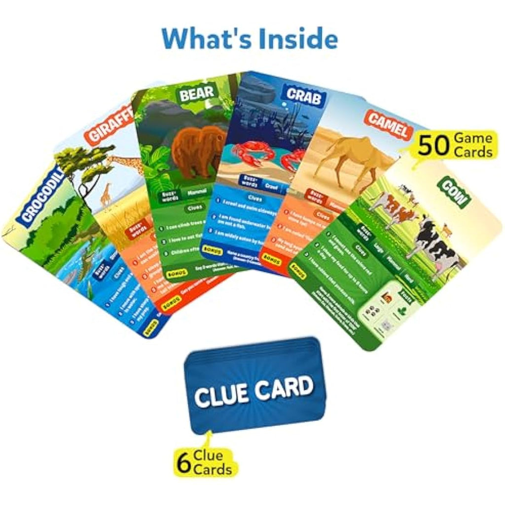 Skillmatics Guess in 10 Animal Planet Card Game | Educational Trivia for Kids
