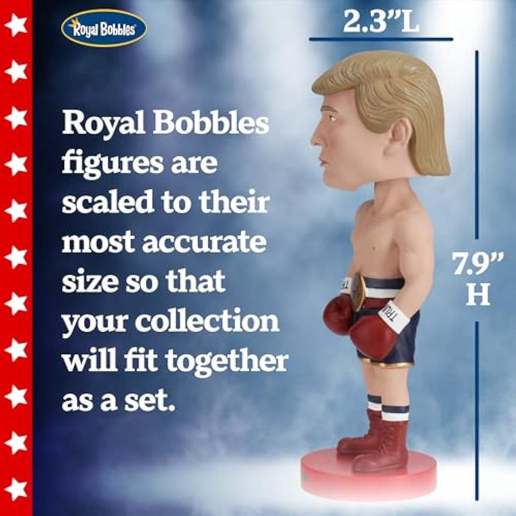 Royal Bobbles Donald Trump Boxer Bobblehead | Premium Polyresin Figure