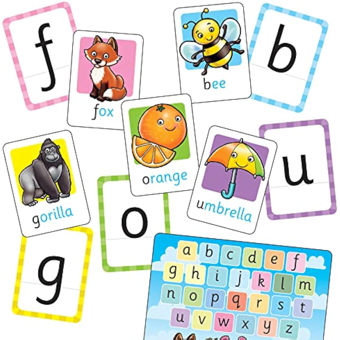 Orchard Toys Alphabet Flashcards | Double-Sided Phonics Cards for Kids