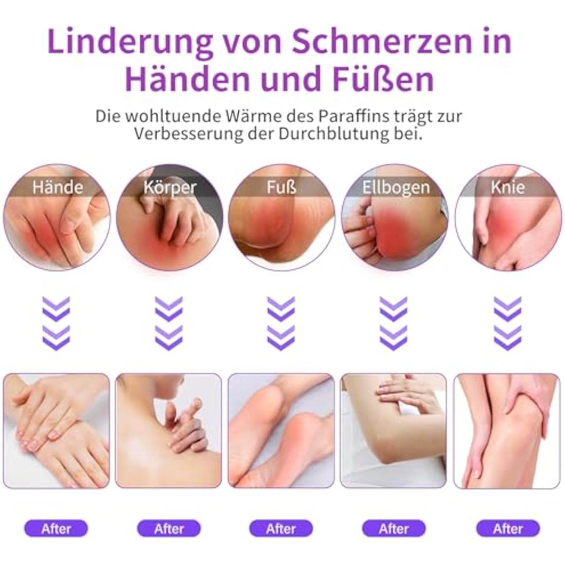 Lavender Paraffin Wax for Hands and Feet - 2700g (6x450g)