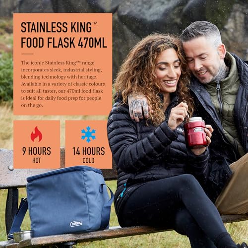 Thermos Stainless King Food Flask | 470ml Vacuum Insulated Copper