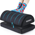 HUANUO Adjustable Memory Foam Footrest | Ergonomic Under Desk Foot Stool