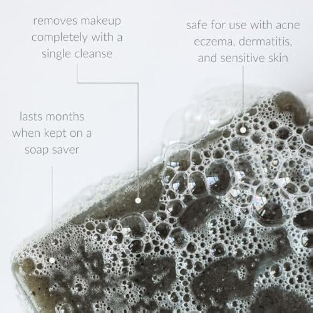 Osmia Organics Black Clay Facial Soap – Organic Natural Cleanser