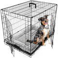 30-Inch Medium Foldable Dog Crate | 2-Door Metal Kennel