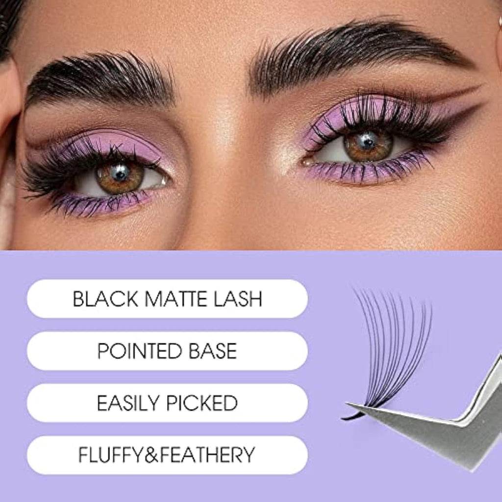 Wendylashes 12D Premade Fans Eyelash Extensions | 0.07mm C Curl 9-20mm