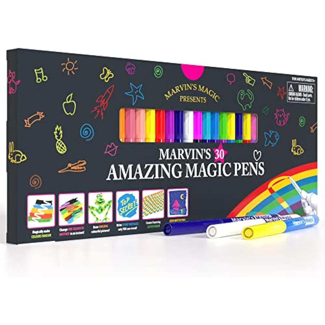 Marvin's Magic Pens – 30 Piece Colour Changing Art Marker Set