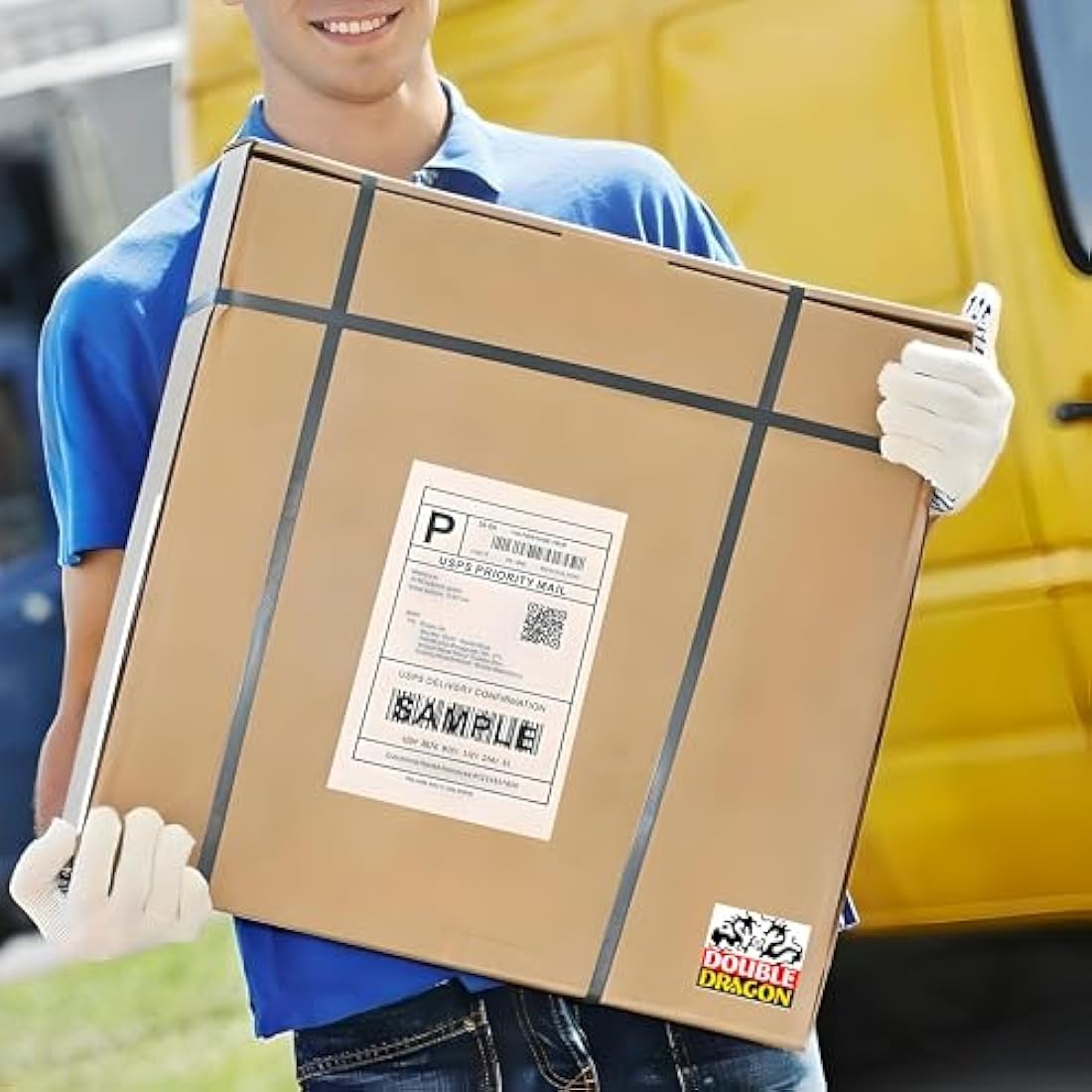 Double Dragon 4x6 Direct Thermal Shipping Labels – 5 Rolls, 1250 Labels