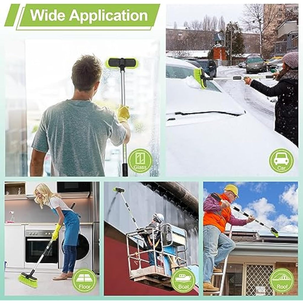65" Car Wash Brush – Long Handle Soft Bristle Cleaning Mop