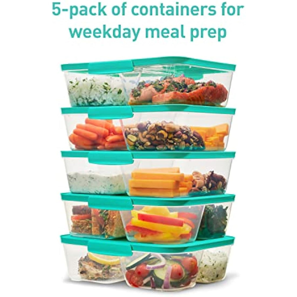 Sistema NEST IT Meal Prep Containers | 1.9L Airtight Lunch Boxes, 5 Pack