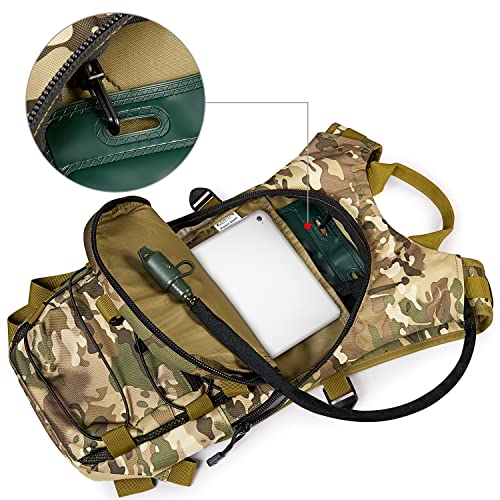 G4Free Tactical Hydration Pack – 15L Hiking Backpack with 3L Bladder