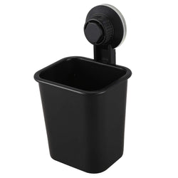 Giilayky Suction Cup Toothbrush Holder | Black ABS Toothpaste Rack