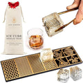 Ash Harbor Ice Designer Tray – Aluminum Stamp for Whiskey Cocktails