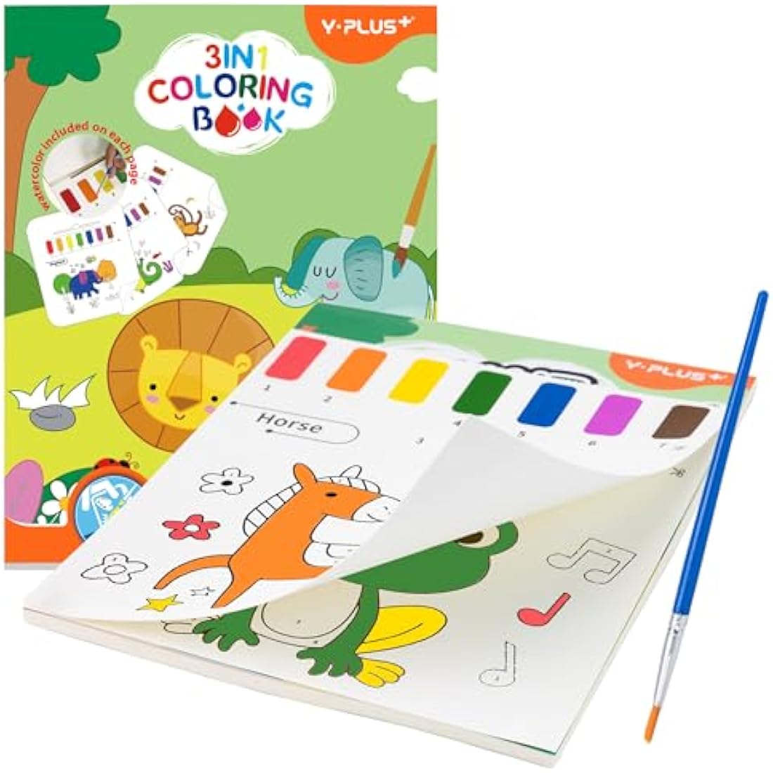 Jolof Store Animals Water Colouring Book - Kids Paint with Water Set