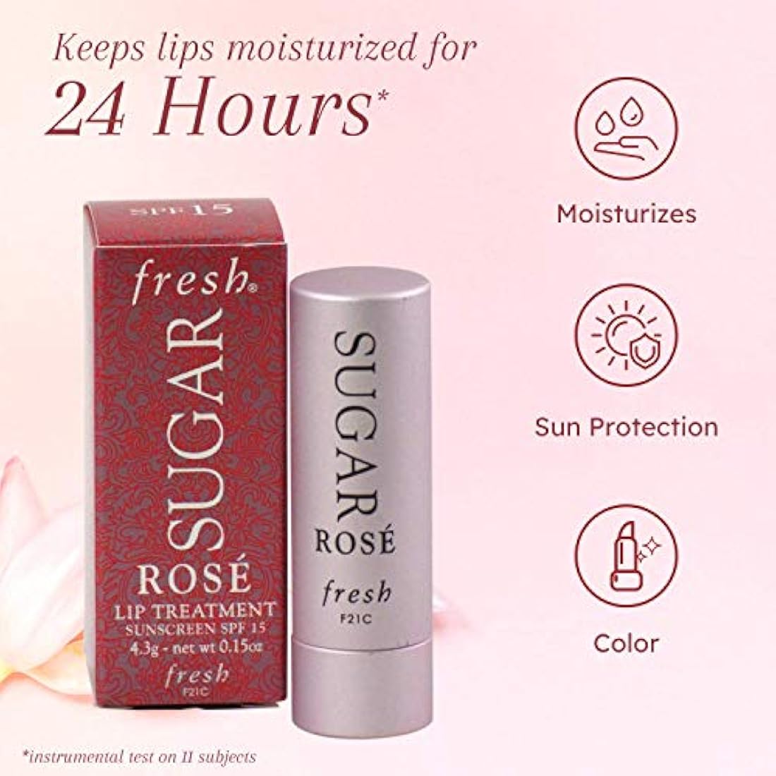 Sugar Rose Lip Treatment SPF 15 – Hydrating Lip Balm by