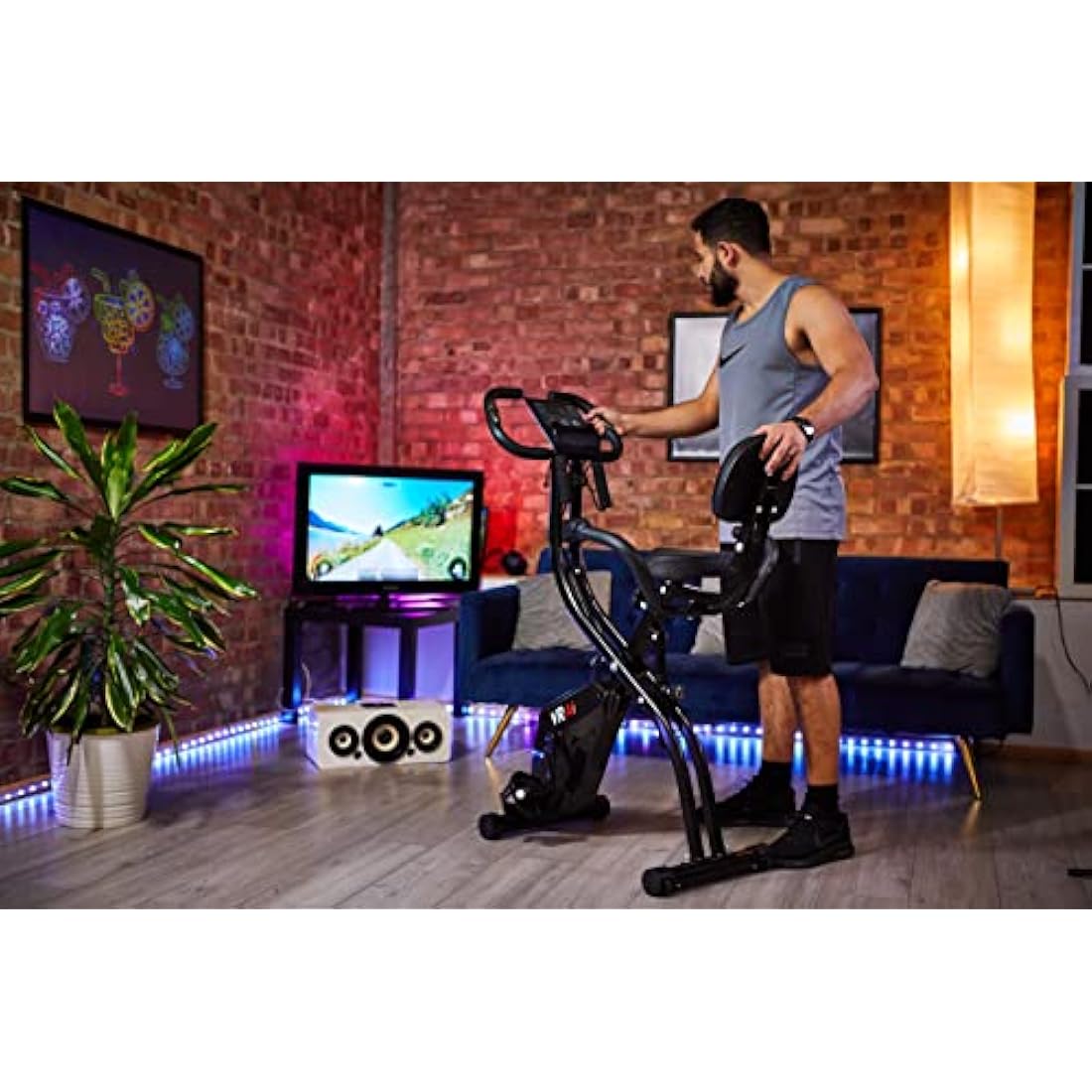 VRAi Fitness SXB-350 Smart Folding Exercise Bike | Magnetic Resistance