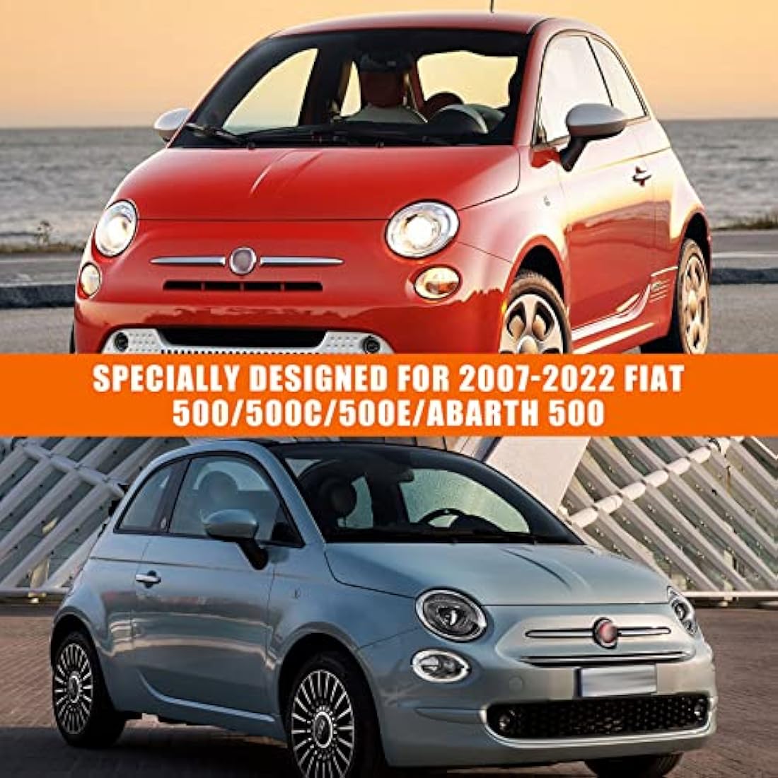 Waterproof Car Cover for Fiat 500 2007-2022 | 4-Layer All Weather