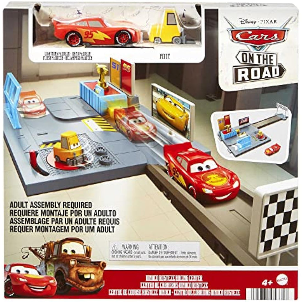 Disney Pixar Cars Dinoco Rusteze Racing Center Playset with Toy Car