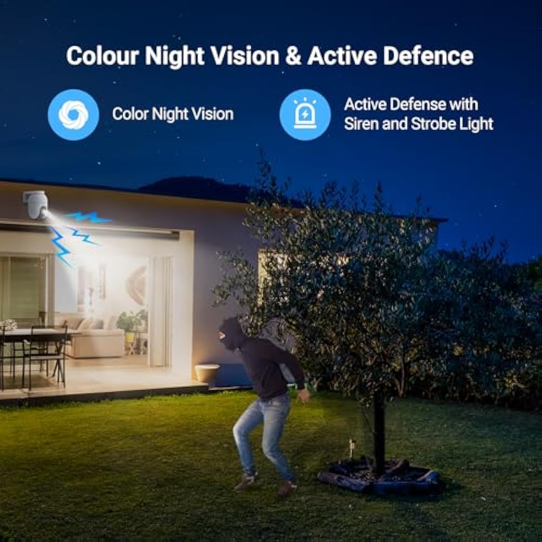EZVIZ C8c 1080P Outdoor WiFi Security Camera | 360° PTZ & Color Night Vision