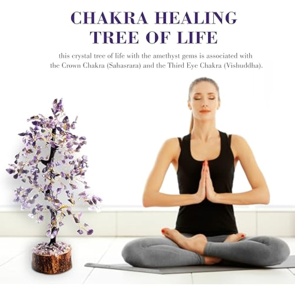 Amethyst Crystal Tree – Handmade Feng Shui Money Tree Decor