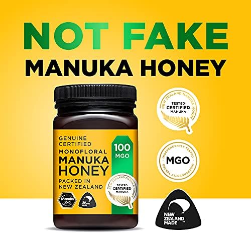 Manuka Gold 100 MGO Genuine New Zealand Manuka Honey - 500g Pot
