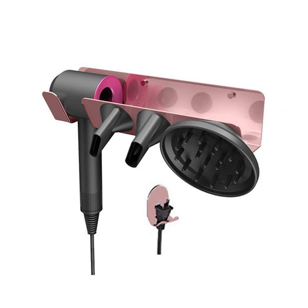 Hosoncovy Hairdryer Wall Mount Holder for Dyson Supersonic – Rose Gold