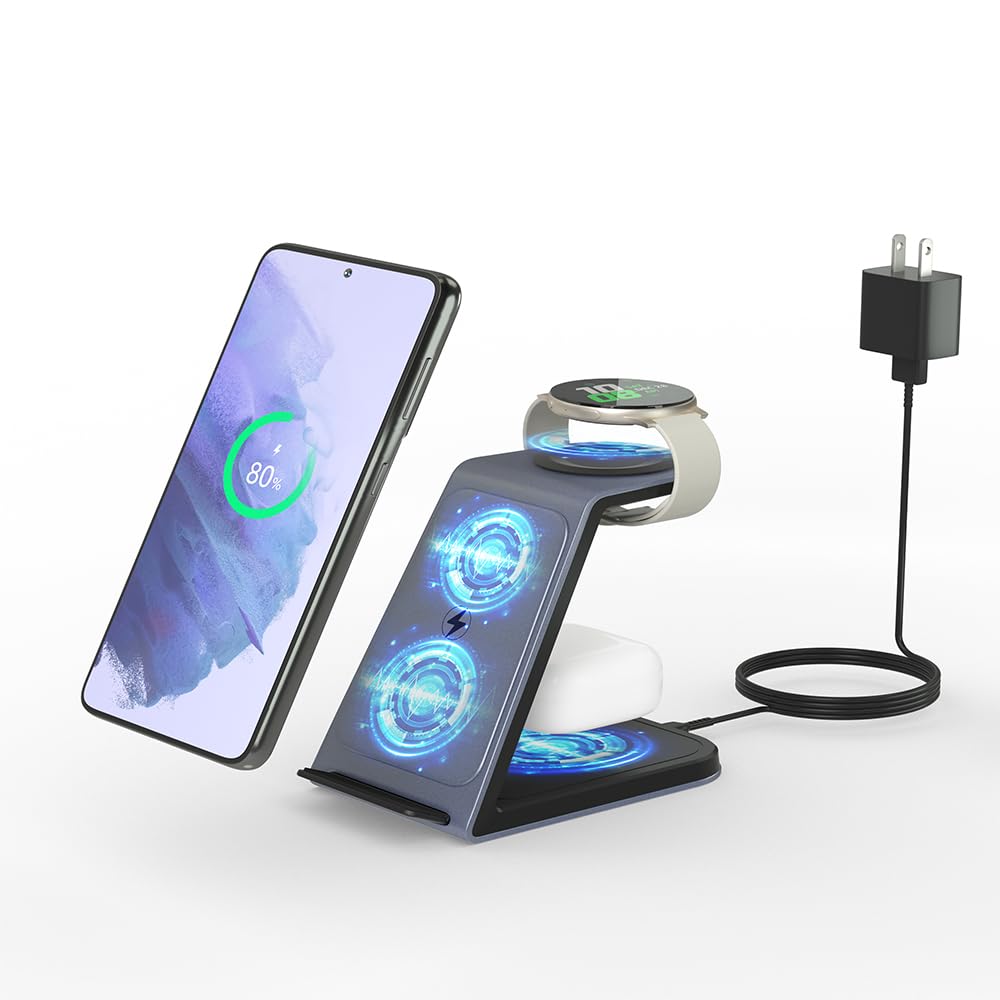 3-in-1 Wireless Charging Station for Samsung Galaxy