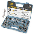 Hi-Spec 40pc Metric Tap and Die Set | M3-M12 Alloy Steel Threading Tools