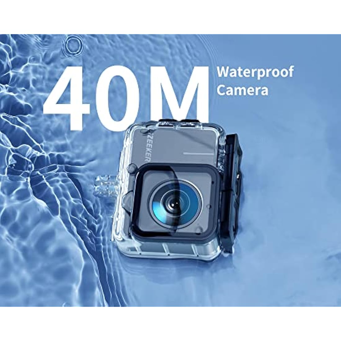 iZEEKER 4K Action Camera – 20MP Waterproof Underwater Helmet Cam