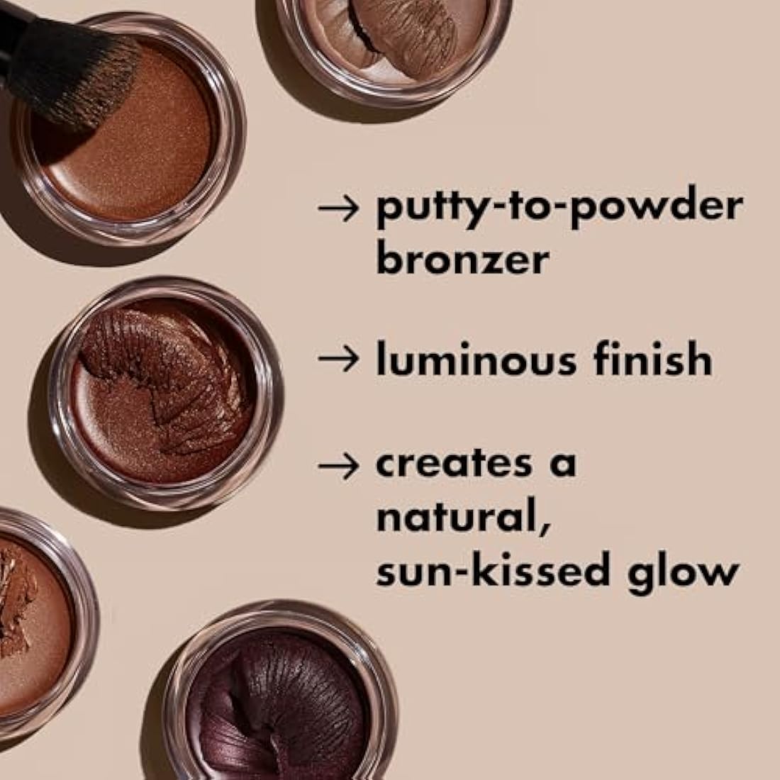 e.l.f. Luminous Putty Bronzer – Radiant Shimmer Finish - Sun Chaser