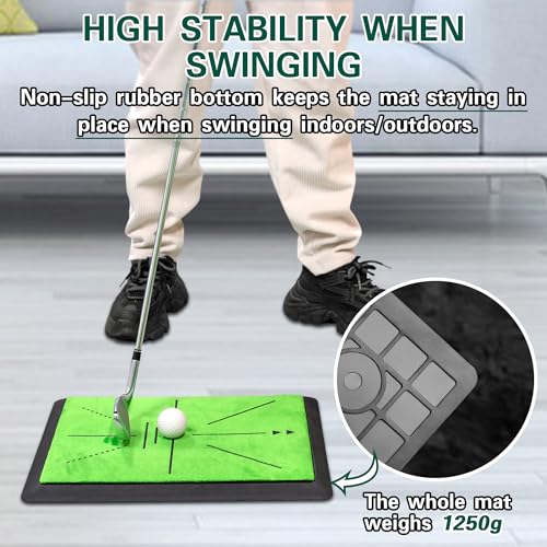 LIBERRWAY Golf Training Mat – Portable Swing Path Analyzer with Replacement