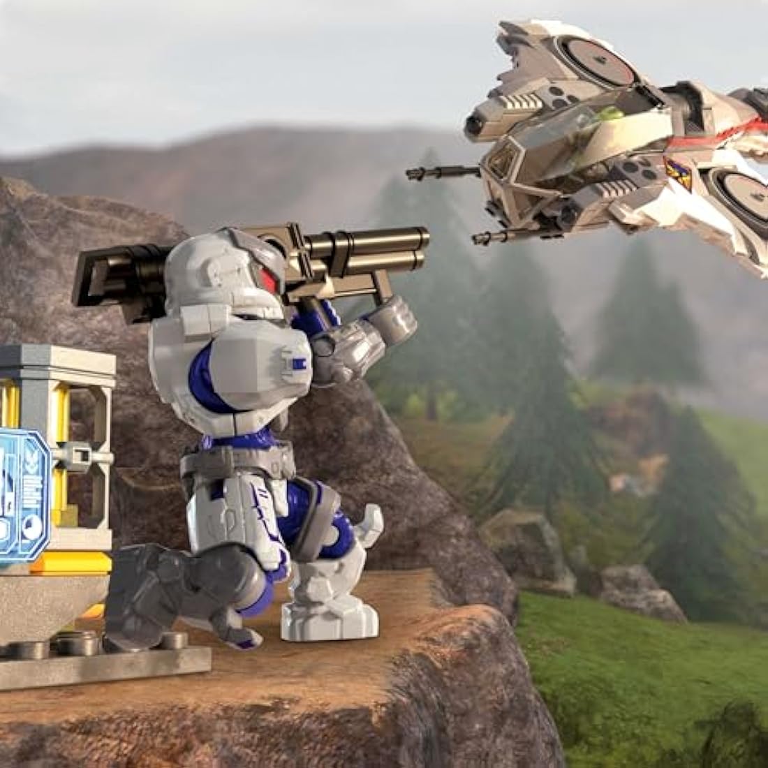 Mega Halo UNSC Arctic Burn Wasp Building Set with 2 Figures – 342 Pcs