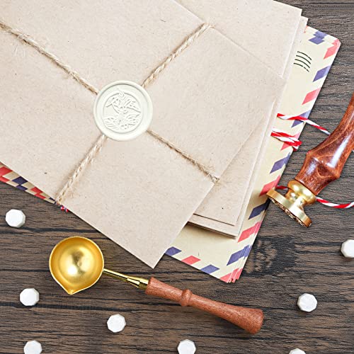 Jolof Store Sealing Wax Beads Kit – 300 Pcs Octagon Wax with Melting Spoon
