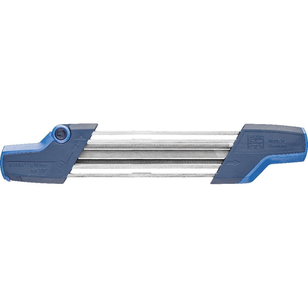 Pferd CS-X Chain Saw Sharpener | 5.16 mm Precision File – Silver/Blue