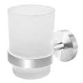 Joeji's Kitchen Stainless Steel Toothbrush Holder | Frosted Glass Cup