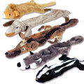 Stuffing Free Squeaky Dog Toys – 5 Pack Durable Plush Animals