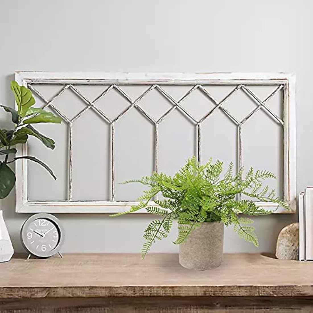 Artificial Rabbit's Foot Fern - Faux Potted Plant for Home Decor