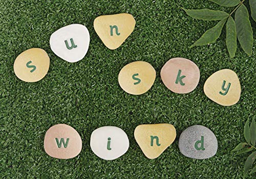 Yellow Door Alphabet Pebble Word-Building Set | 50 Lowercase Stones