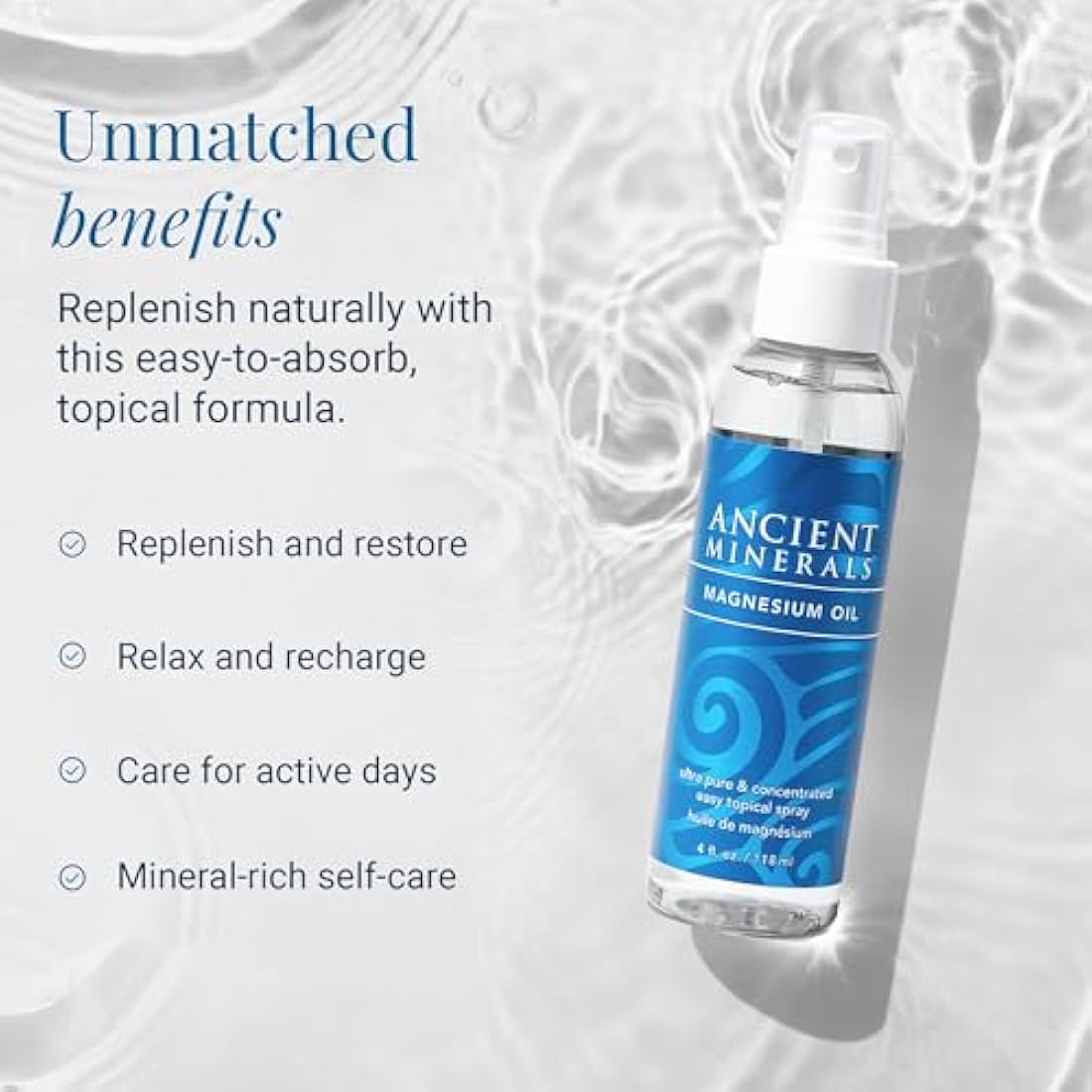Ancient Magnesium Oil by  – Pure Transdermal Mineral, 237ml