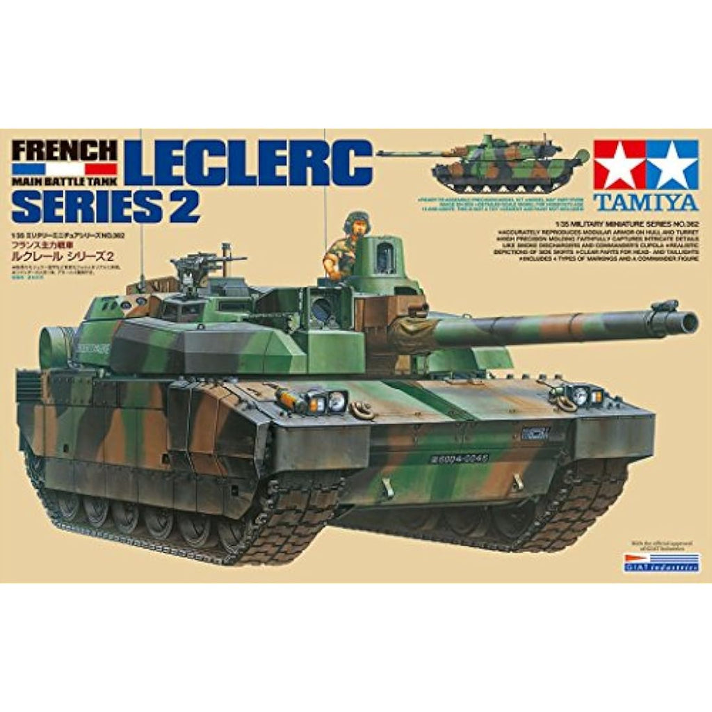 Tamiya 1:35 French Leclerc Series 2 Tank - Plastic Model Building Kit