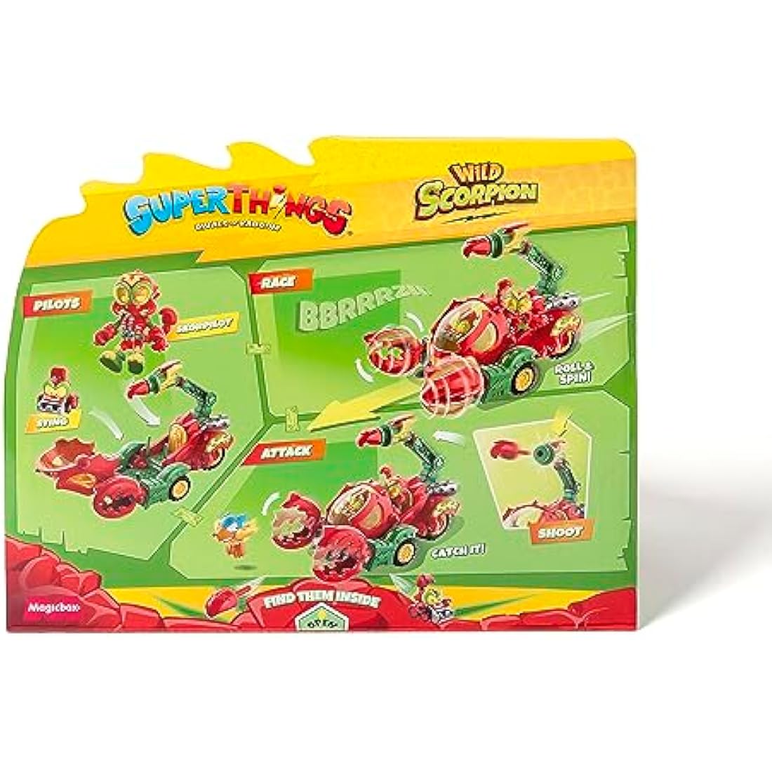 SuperThings Wild Scorpion Truck – Toy Vehicle with 2 Exclusive Figures