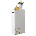 Yamazaki Tower Toilet Paper Stocker | White Steel Minimalist Organizer