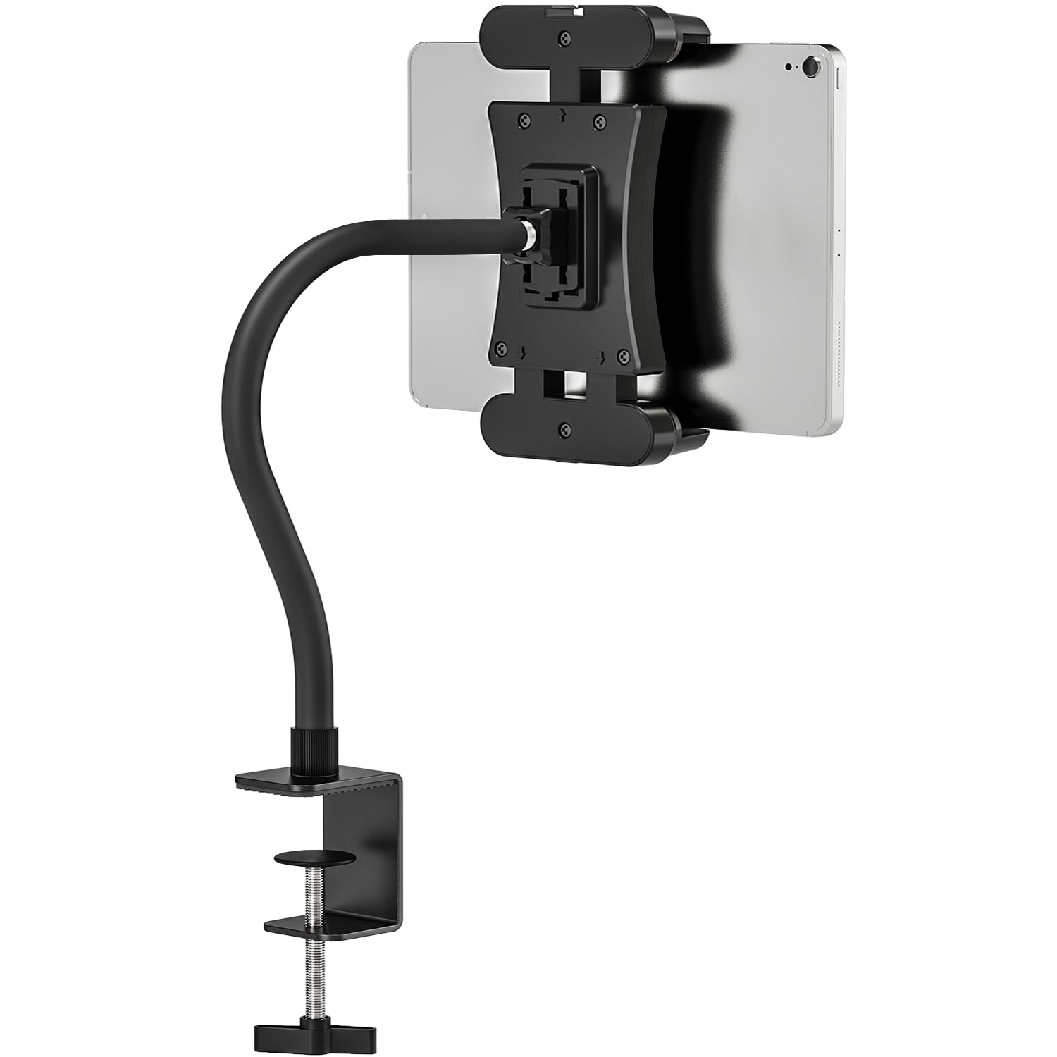 JUBORUI Gooseneck Tablet Stand – 360° Adjustable iPad Desk Mount